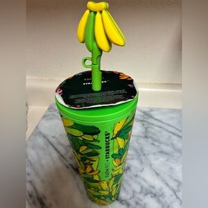 Starbucks Farm Rio Banana Print Tumbler